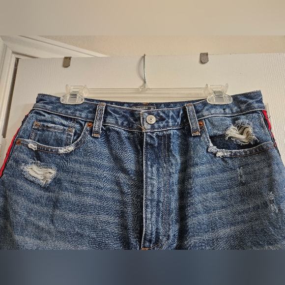 Abercrombie A-line Jean Skirt - Picture 4 of 8